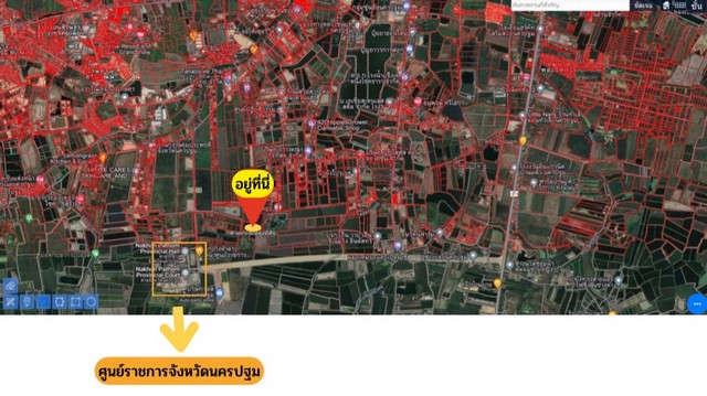 ขายที่ดินข้างศูนย์ราชการใหม่ของนครปฐม-เหมาะทำโครงการบ้านจัดสรร
