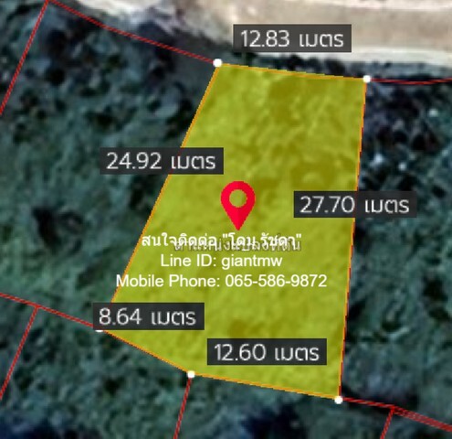ที่ดิน -  พื้นที่ =  114 SQ.WA 3250000 THB ใกล้กับ ถนนราชพฤกษ์ 4 กม. ออกแบบสวยงาม